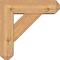 Ekena Millwork Traditional Craftsman Smooth Bracket w/ Offset Brace, Western Red Cedar, 5 1/2"W x 16"D x 16"H BKT0604X16X16TRA04SWR - alternate 4